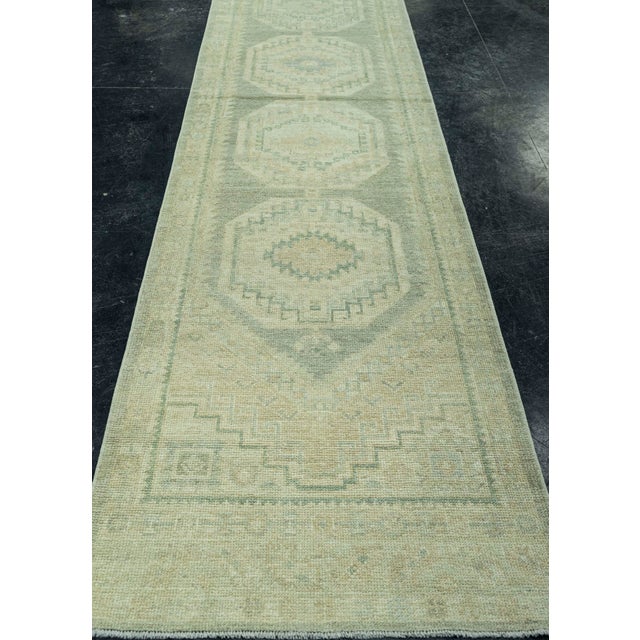Early 21st Century Turkish Oushak Rug 3' x 13'2" #19408 For Sale - Image 5 of 8