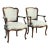 Antique French Louis XV Style Walnut Bergère Armchairs, a Pair For Sale