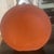 Cognac Leather Rounded Storage Container For Sale - Image 4 of 12