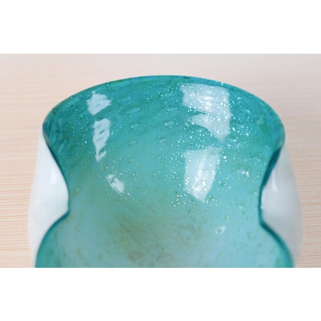 1960s Mid-Century Murano Art Glass Bullicante Bowl For Sale - Image 10 of 17