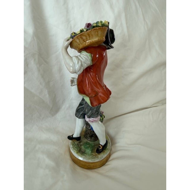 Antique German porcelain figurines, produced by the Oldest Volkstedt Porcelain Factory (Aelteste Volkstedter...