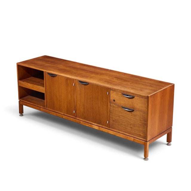 Jens Risom Mid Century Walnut Credenza For Sale - Image 12 of 13