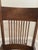 Vintage Arts & Crafts Carved Oak High-Back Rocking Chair With Cane Seat &Arms For Sale - Image 6 of 7