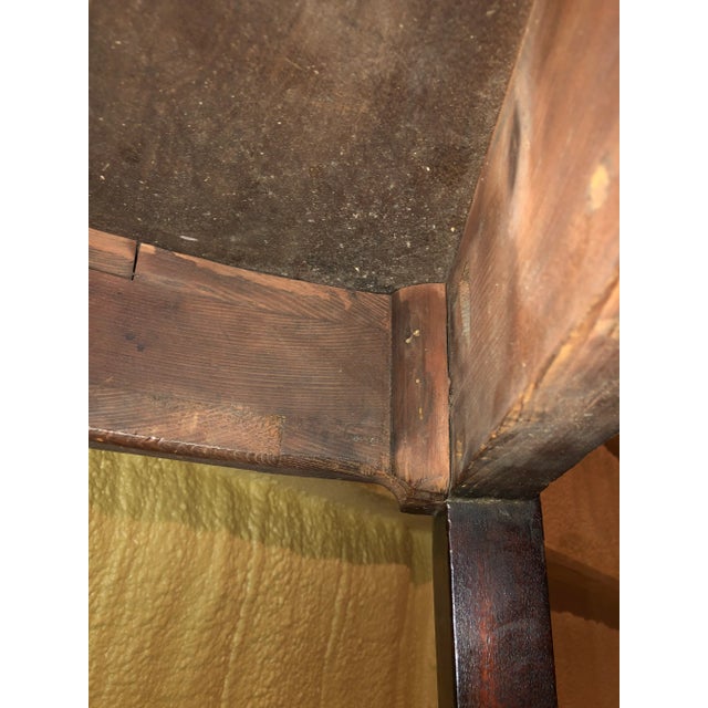 Wood Late 18th Century Georgian Mahogany Demilune For Sale - Image 7 of 9