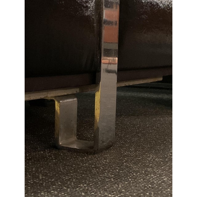 Italian Club Chairs in Black Vinyl and Steel by Luigi Caccia Dominioni for Azucena, 1960s, Set of 2 For Sale - Image 10 of 13