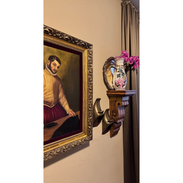 Spanish Revival Spanish Revival Antique Brass Conquistador Equestrian Stirrups - A Pair For Sale - Image 3 of 17