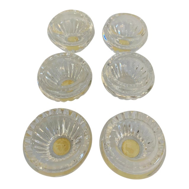 Early 20th Century Wedgwood Irish Crystal Salt Cellars - Set of 6 For Sale