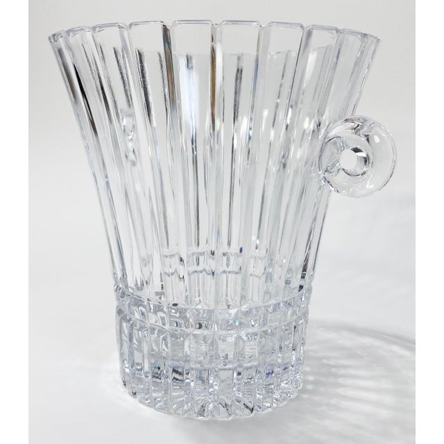 Vintage French Cut Glass Ice Bucket or Vase For Sale - Image 4 of 9