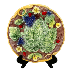 Vintage Mottahedeh Reproduction Majolica Plate