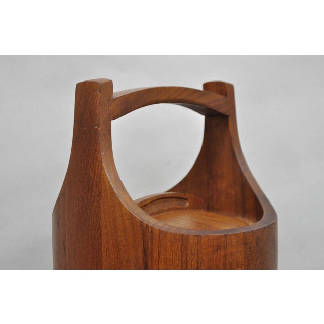 Vintage Mid Century Danish Modern Staved Teak Jens Quistgaard Ice Bucket Dansk For Sale - Image 10 of 18