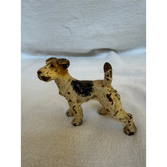 Art Deco 1930s Cast Iron Hubley Jack Russell Terrier For Sale - Image 3 of 11
