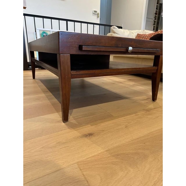 Mid-Century Modern Mid Century Modern Cherry Wood Coffee Table With Extensions For Sale - Image 3 of 3