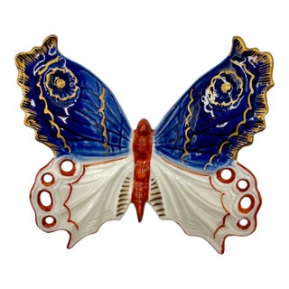 Antique Petite Japanese Meiji Period Imari Porcelain Butterfly For Sale