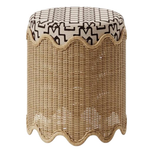 Fidji Pouf in Rattan by Popus Editions For Sale