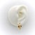 Metal Vintage Italian 18k Gold Macaroni Hoop Earrings, Pair For Sale - Image 7 of 8