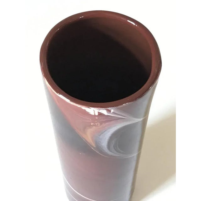 White Roller Vaser by Maure Veil, 1970s For Sale - Image 8 of 13