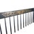 Late 20th Century Vintage Hitchcock Style Stenciled Bench, Black & Gold Spindle Settee For Sale - Image 5 of 12