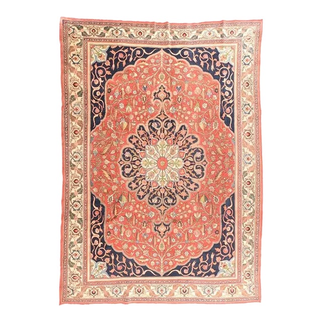 Antique Tabriz Rug 8'6'' x 11'6'' For Sale