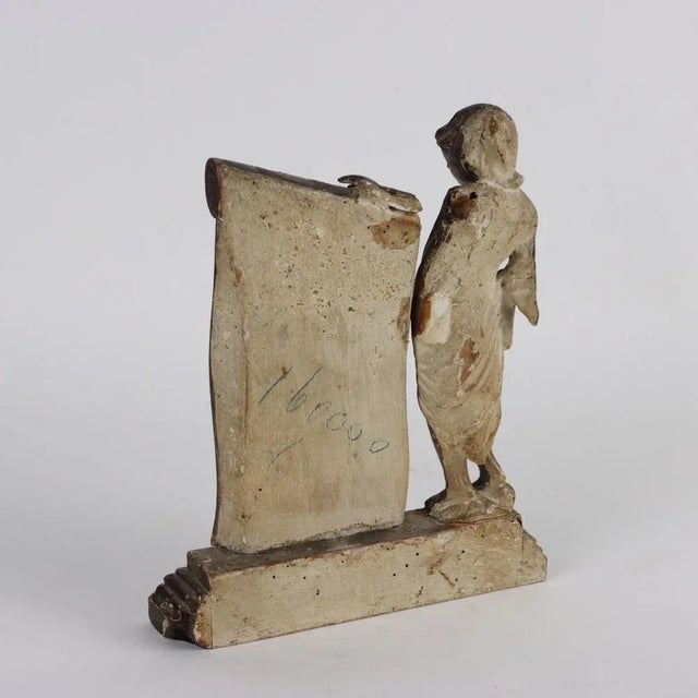 Wood 18th Century Cartouche Holder and Sculpture in Wood For Sale - Image 7 of 8