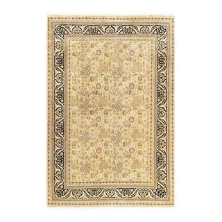 Mogul, One-of-a-Kind Hand-Knotted Area Rug in Ivory, 4' 3" x 6' 2" For Sale