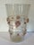 Antique Tall Venetian Glass Vase With Applied Pink Masks and Gold Flecks. For Sale - Image 9 of 12