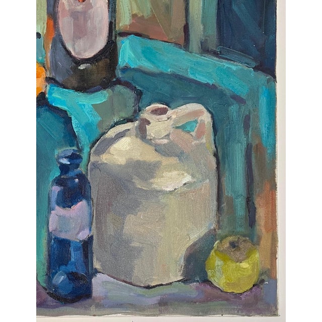 1970s Impressionist Style Still Life - Oil on Canvas by Hannah Dalbey #1 - For Sale - Image 4 of 7