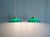 Art Deco Conical Green Opaline Pendant Lights, Set of 2 For Sale - Image 13 of 17