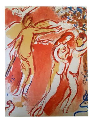 Marc Chagall - The Bible - Paradise - Original Lithograph 1960