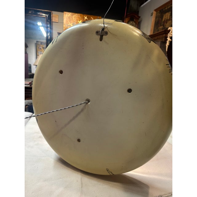 1960s Italian Backlit Wall Mirror With Shell Motif For Sale - Image 9 of 11