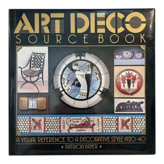 Vintage 1988 “Art Deco Source Book” First Edition Hardcover by Patricia Bayer For Sale