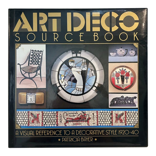 Vintage 1988 “Art Deco Source Book” First Edition Hardcover by Patricia Bayer For Sale