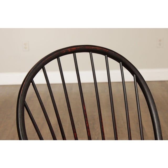 D.R. Dimes Ebonized Windsor Chair For Sale - Image 4 of 12