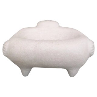 Lying Figure Hand Carved Marble Sculpture by Tom Von Kaenel For Sale