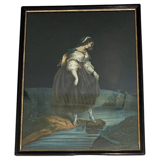 1890s English Lithograph "Imprudence" With Hand Colored Surround For Sale In West Palm - Image 6 of 13