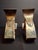 Vintage Mid-Century Eilon Mosaics Hand-Hammered Copper & Holy Land Stone Shofar Candlesticks For Sale - Image 9 of 15