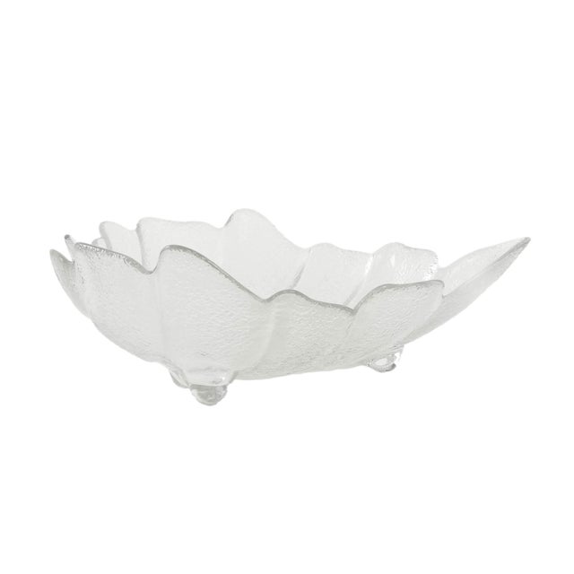 Vintage Danish Glass Leaf Bowl, 1970s For Sale - Image 8 of 8