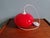 Red Vintage Red Opaline Glass Pendant Light, 1960s For Sale - Image 8 of 11