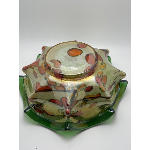 Bohemian Art Glass Bowl by Ernst Steinwald, 1930s For Sale - Image 3 of 8