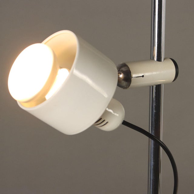 Vintage Floor Lamp in Aluminium, Italy, 1970s For Sale - Image 4 of 10