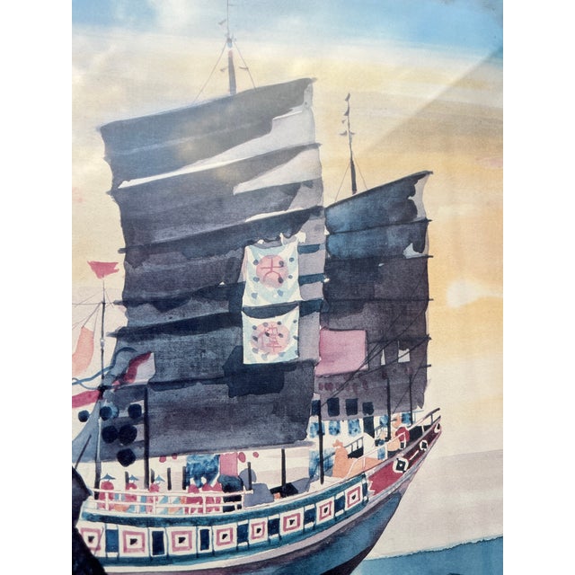 Original Dong Kingman Watercolor Paintings Exhibition at the Beijing Art Center, Framed Poster. Dated 1981 For Sale - Image 15 of 18