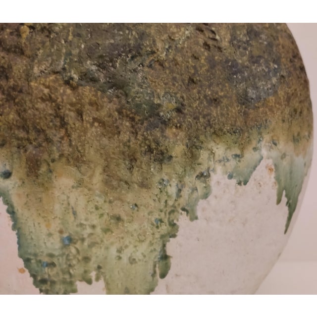 Large Glazed Ceramic Lamp Base by Marcello Fantoni, Italy, 1960s For Sale - Image 6 of 17