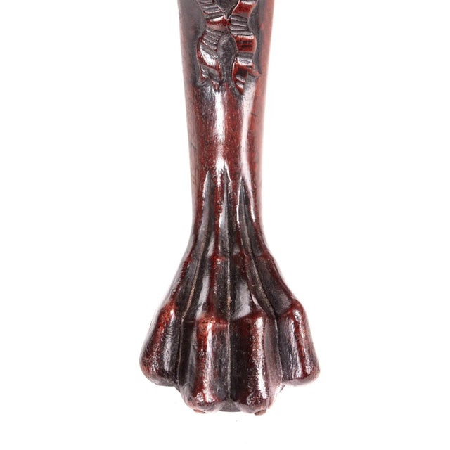 18th Century Carved Mahogany Dish Top Tripod Table For Sale - Image 6 of 10