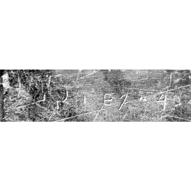 Joosii (Josie) Pisuktie (b.1901) Inuit Serpentine Stone Kudlik | Mid-20th Century, Signed ᔪᓯ E7-404 For Sale - Image 17 of 17