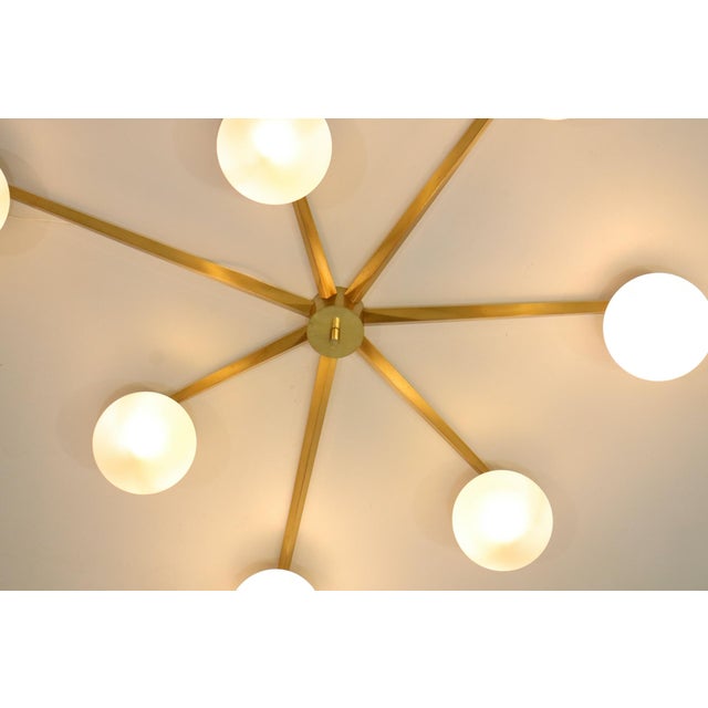 Arredoluce Stella Sette Lune Chandelier by Angelo Lelii for Arredoluce, Italy, 1960s For Sale - Image 4 of 16