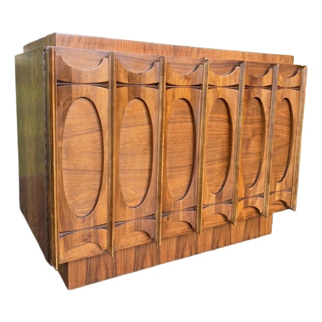 Mid Century Modern Tabago Brutalist Server For Sale