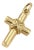 Tiffany & Co. 18k Yellow Gold X Wrapped Cross Charm Pendant For Sale