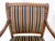 Pair of Regency Style Carved Open Arm Fireside Lounge Chairs Stripe Upholstery For Sale - Image 16 of 18
