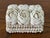 White Late 20th Century White Scallop Shell Rosette Covered Box For Sale - Image 8 of 9