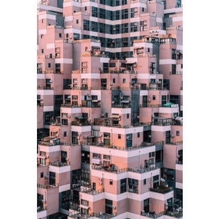 Aerialperspective Images, Pyramid-Shape Residential Building, Photograph For Sale