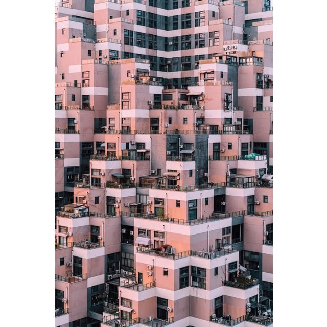 Aerialperspective Images, Pyramid-Shape Residential Building, Photograph For Sale